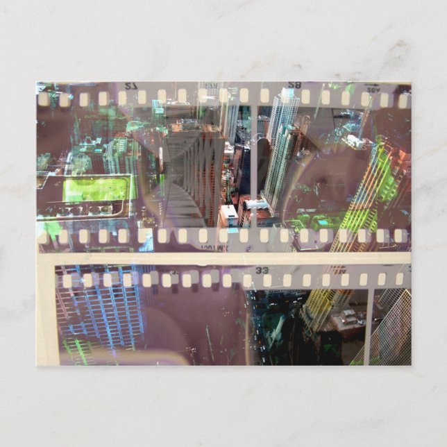 Abstrakter Film 2 Postkarte (Vorderseite)