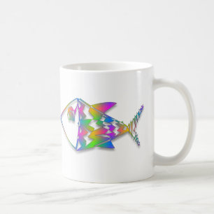 Abstrakter Fisch Kaffeetasse