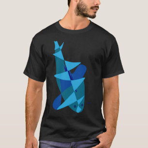 Abstrakter Fisch T-Shirt
