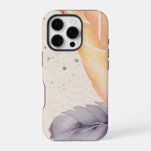 Abstrakter floraler Wasserfarbenhintergrund auf Pa iPhone 16 Pro Hülle