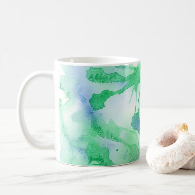 Abstrakter Fluss auf einer Tasse / Cup (Mit Donut)