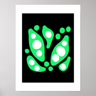 Abstrakter Fluss organischer Formen Poster