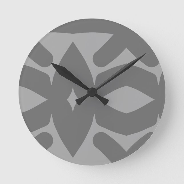 abstrakter Fluss Runde Wanduhr (Vorderseite)
