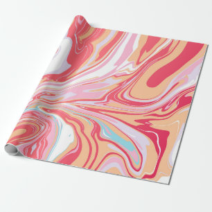 Abstrakter flüssiger Marmor oder Epoxy-Trendbackgr Geschenkpapier