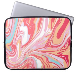 Abstrakter flüssiger Marmor oder Epoxy-Trendbackgr Laptopschutzhülle