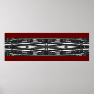 Abstrakter Foto-Entwurf; 12x36 " Poster