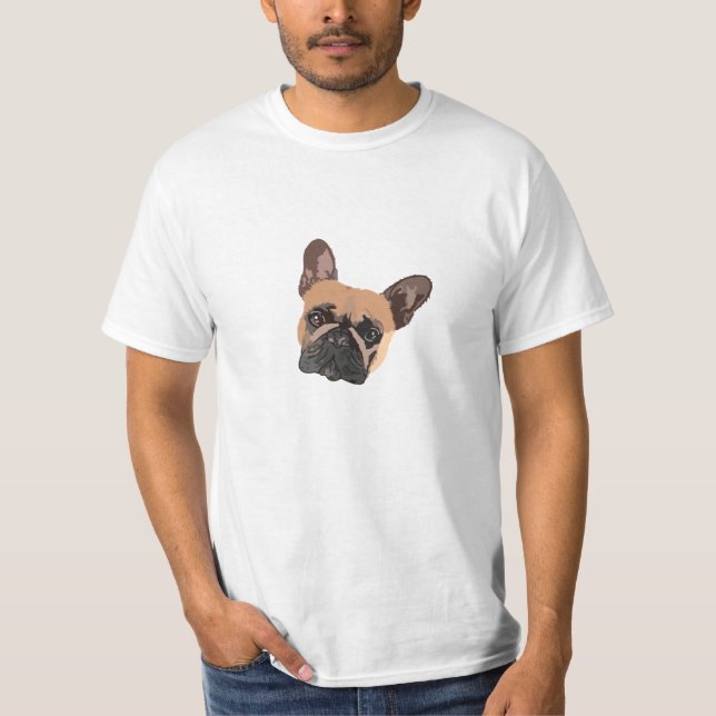 Abstrakter französischer Bulldog Mens T - Shirt (Vorderseite)
