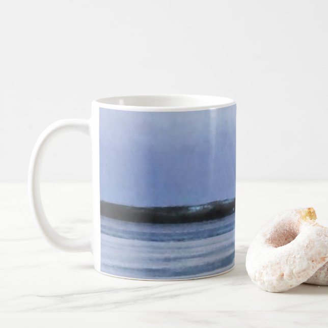 Abstrakter Froschsee Tasse (Mit Donut)