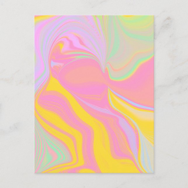 Abstrakter Frühlingssinn Postkarte (Vorderseite)