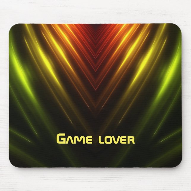 Abstrakter Gamer Mousepad (Vorne)