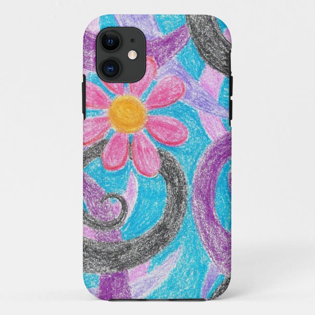 Abstrakter Gänseblümchen iPhone 5 Fall Case-Mate iPhone Hülle (Rückseite)