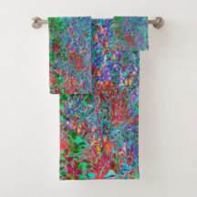 Abstrakter Garten mit Crimson Sunset