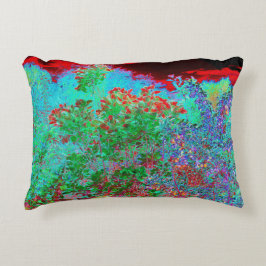 Abstrakter Garten mit Crimson Sunset Dekokissen