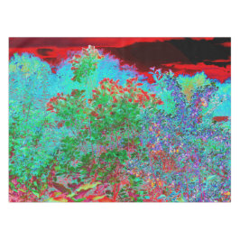 Abstrakter Garten mit Crimson Sunset Tischdecke