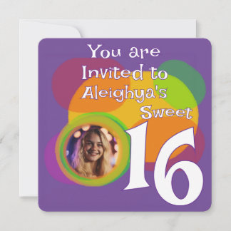 Abstrakter Geburtstag Einladung