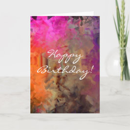 Abstrakter Geburtstag Karte