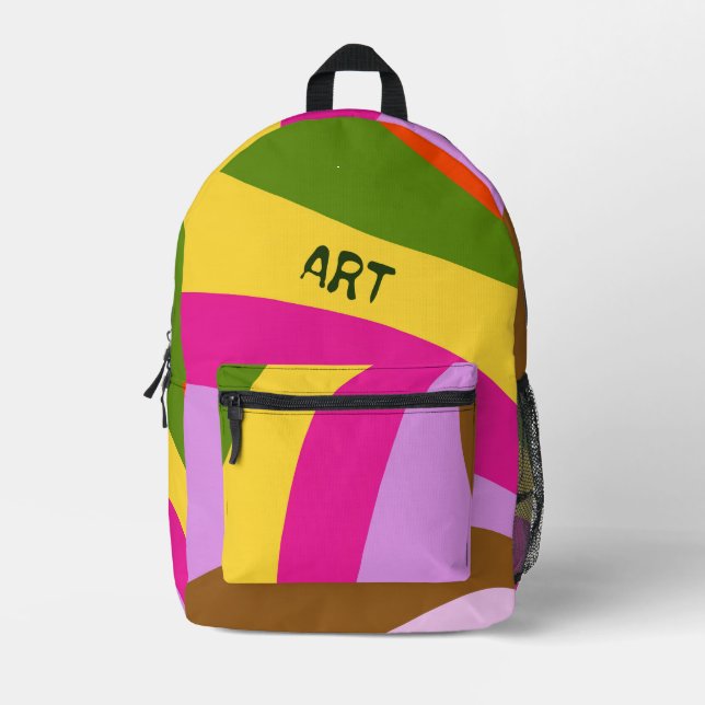 Abstrakter gedruckter Rucksack (Vorderseite)