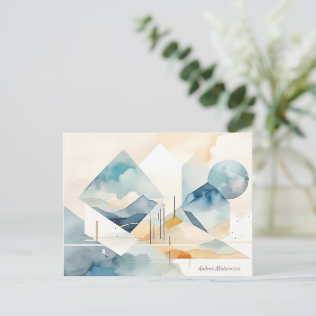 Abstrakter Geist Postkarte (Stehend Vorderseite)