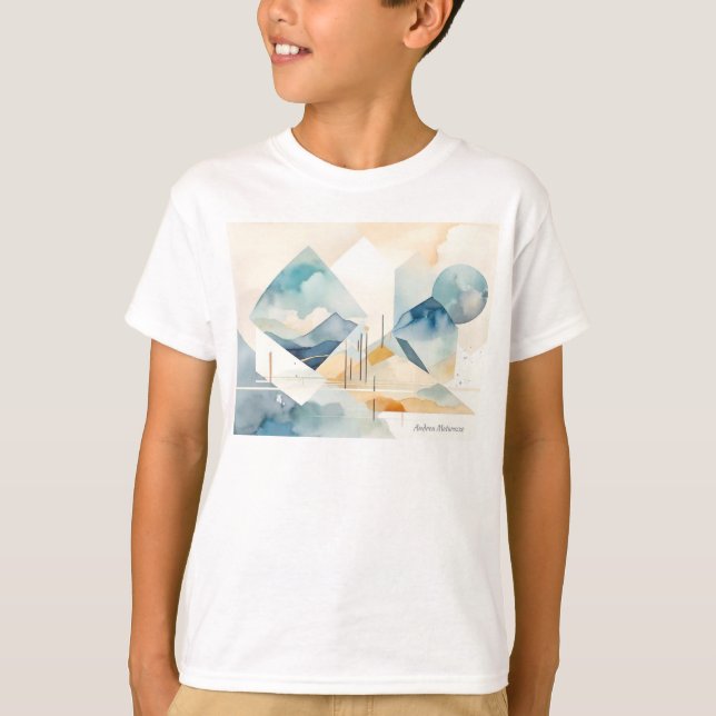 Abstrakter Geist T-Shirt (Vorderseite)