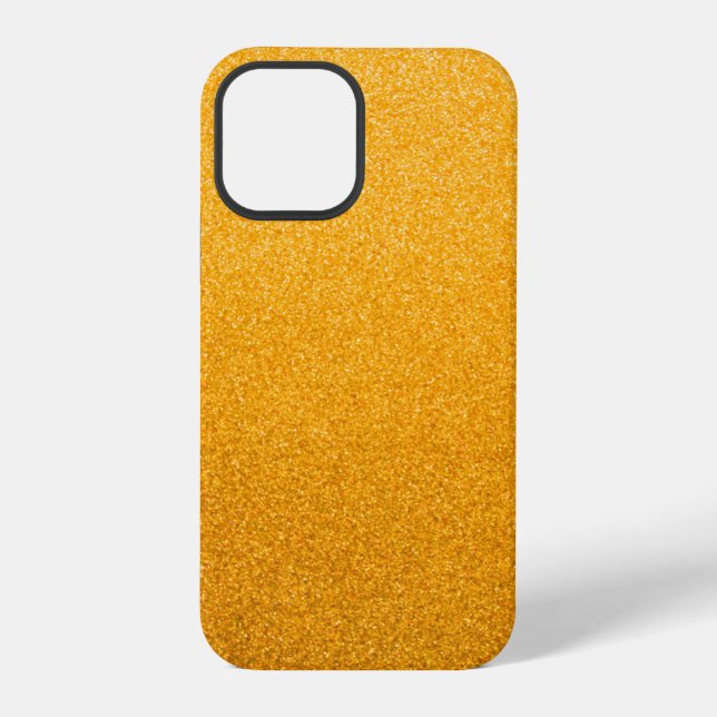 Abstrakter gelber Funkel iPhone Hülle (Rückseite)