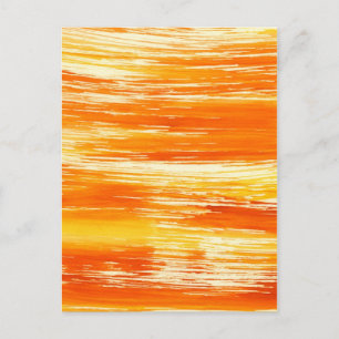 Abstrakter gelber Hintergrund aus Aquarellfarben Postkarte