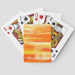 Abstrakter gelber Hintergrund aus Aquarellfarben Spielkarten