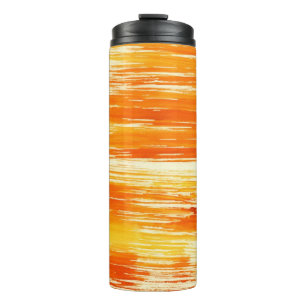 Abstrakter gelber Hintergrund vom Watercolor Thermosbecher