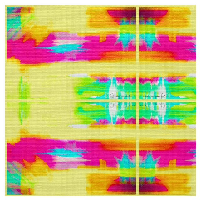 Abstrakter Gelborange S Stoff (Muster)