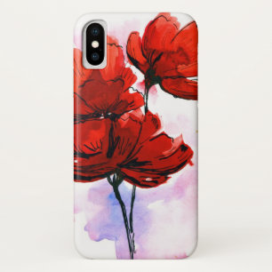 Abstrakter gemalter Blumenhintergrund 2 Case-Mate iPhone Hülle
