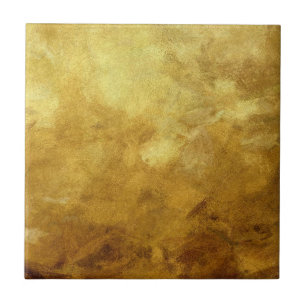 abstrakter, gemalter Hintergrund in Gold Fliese