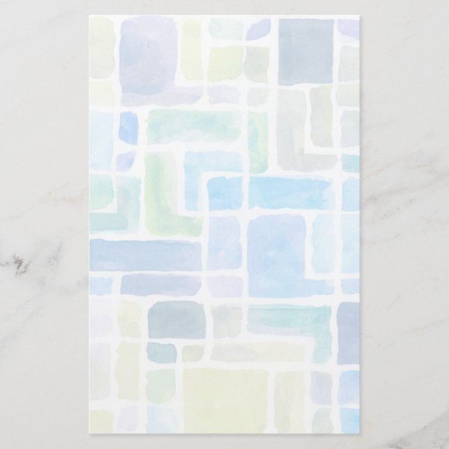 Abstrakter gemalter Watercolorhintergrund Briefpapier (Vorderseite)