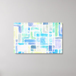 Abstrakter gemalter Watercolorhintergrund Leinwanddruck