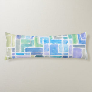 Abstrakter gemalter Watercolorhintergrund Seitenschläferkissen