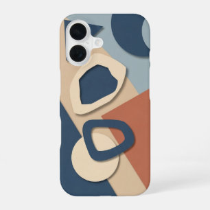 Abstrakter geometrischer Ausschnitt iPhone 16 Hülle