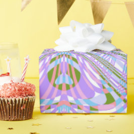 Abstrakter geometrischer Chevron-Schmetterlingseff Geschenkpapier