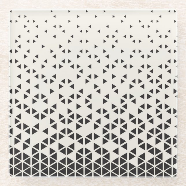 Abstrakter geometrischer Entwurf Glasuntersetzer (Vorderseite)