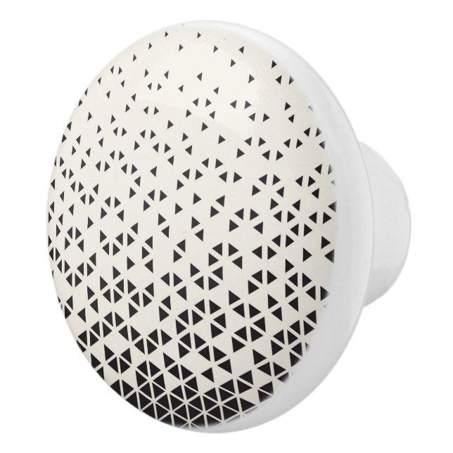 Abstrakter geometrischer Entwurf Keramikknauf (Rechts)