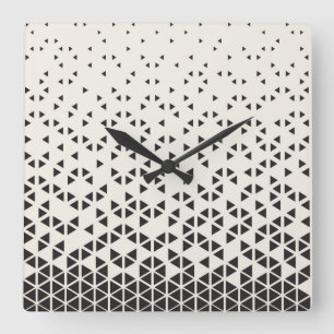 Abstrakter geometrischer Entwurf Quadratische Wanduhr
