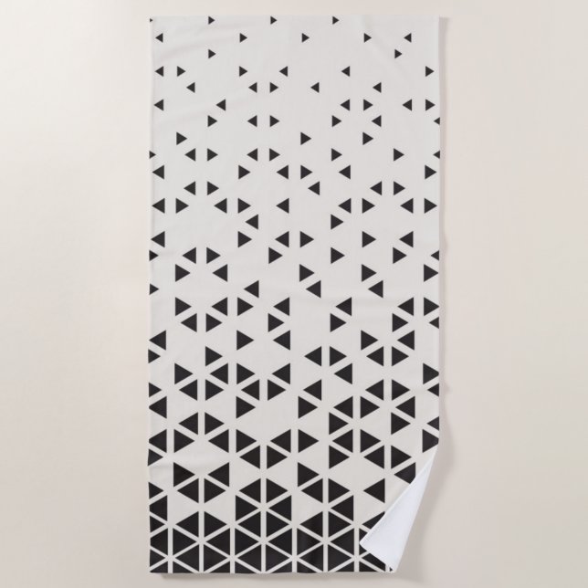 Abstrakter geometrischer Entwurf Strandtuch (Vorderseite)