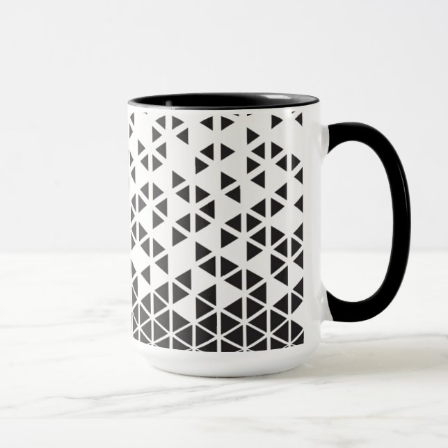 Abstrakter geometrischer Entwurf Tasse (Rechts)