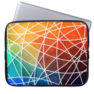 abstrakter geometrischer Grunge-Hintergrundabstrak Laptopschutzhülle