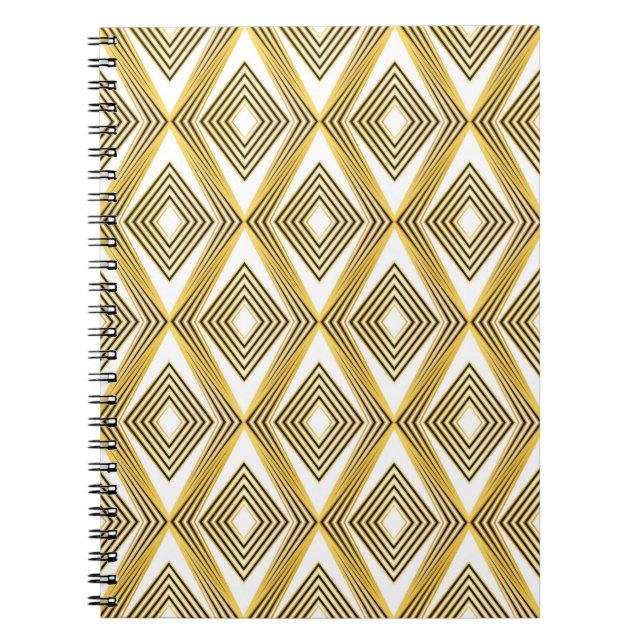 Abstrakter geometrischer Hintergrund. Art Deco.  Notizblock (Vorderseite)