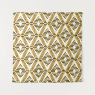 Abstrakter geometrischer Hintergrund Art Deco Wandteppich