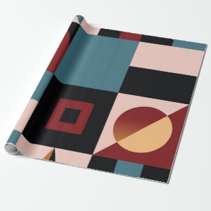 Abstrakter, geometrischer Hintergrund, farbig, Spe Geschenkpapier