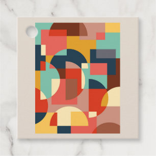 Abstrakter geometrischer Hintergrund Geschenkanhänger