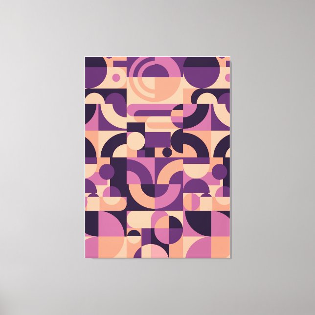 Abstrakter geometrischer Hintergrund Leinwanddruck (Vorderseite)