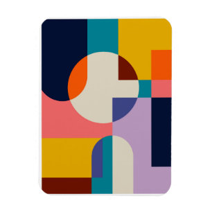 Abstrakter geometrischer Hintergrund Magnet