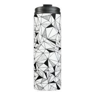 abstrakter geometrischer Hintergrund mit Po Thermosbecher