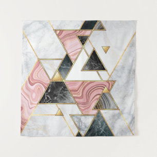 Abstrakter geometrischer Hintergrund. Moderne Marm Wandteppich