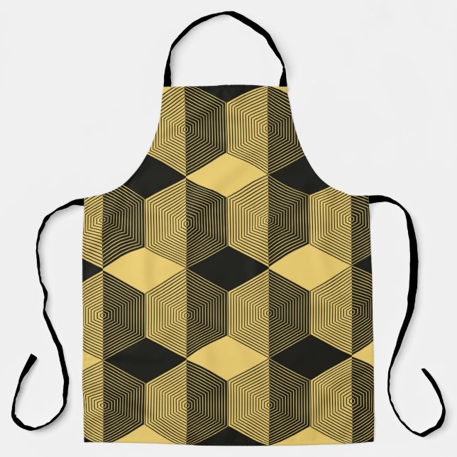 Abstrakter geometrischer Hintergrund. Sechseckgefl Schürze (Vorderseite)